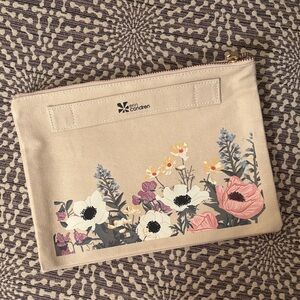 Erin Condren Bouquet Accordion Zipper Pouch Bag New without tags